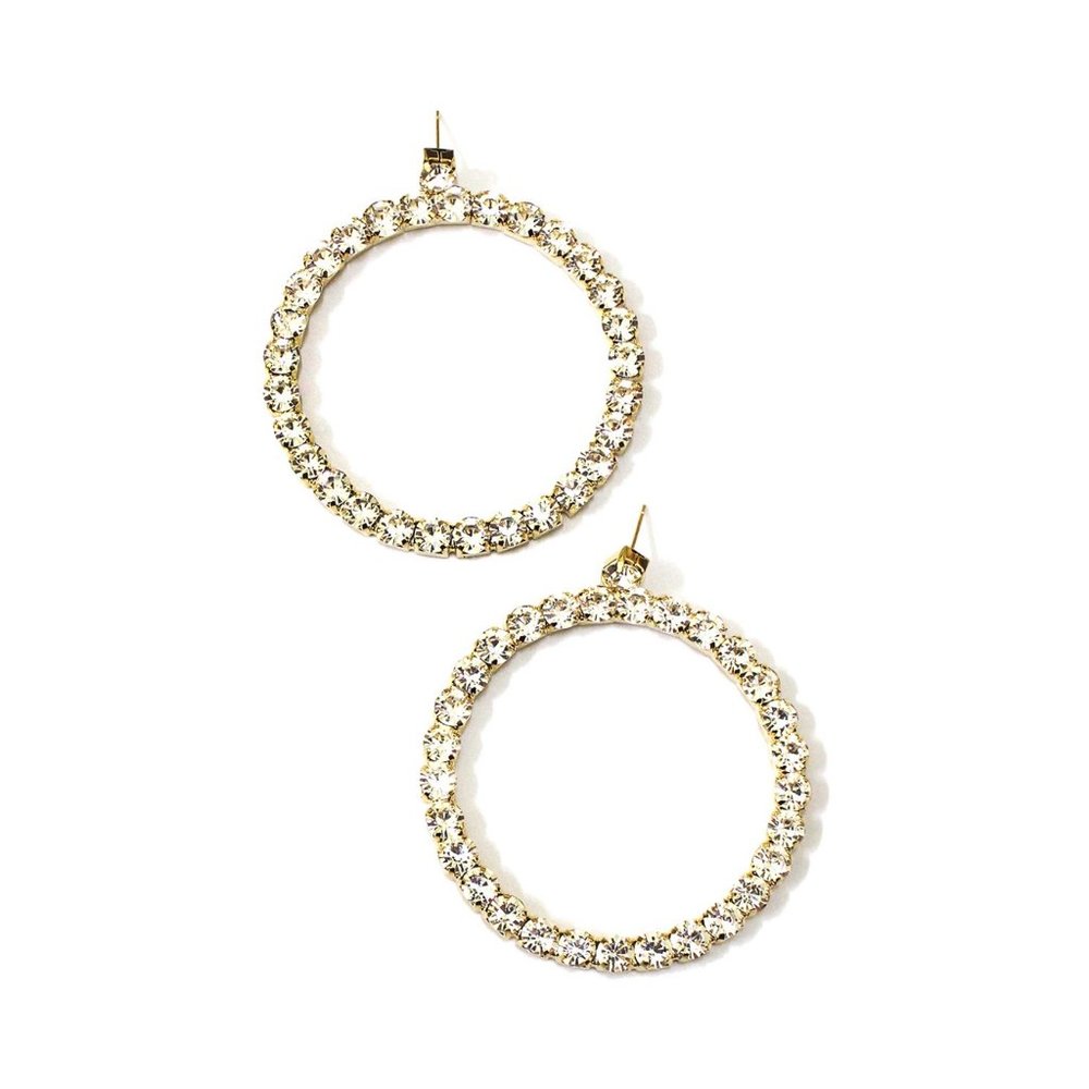 Chunky Crystal Drop Earrings